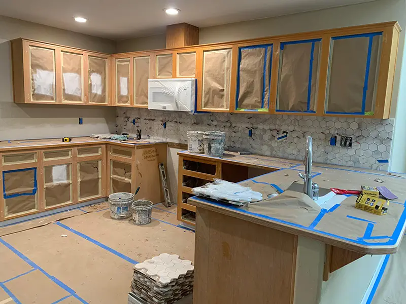 Kitchen cabinet painting and refinishing South Florida